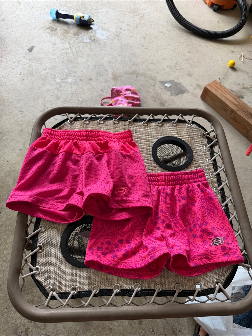 Skechers Girls' Bright Pink Athletic Shorts Duo